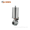 Stainless Steel Pneumatic Sanitary Clamp Butterfly Valves